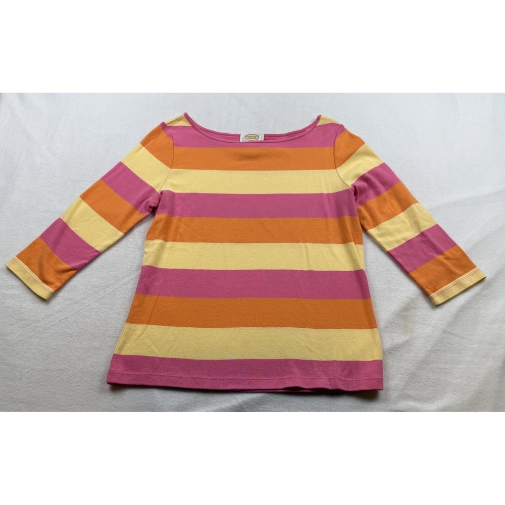 Talbots Striped Boatneck Top Size Petite M